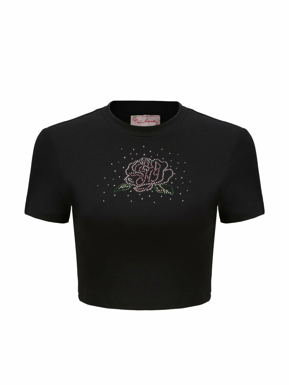 Elle Baby Tee: Black Baby Tee for Casual Luxury Daytime Outfit | Nana Jacqueline