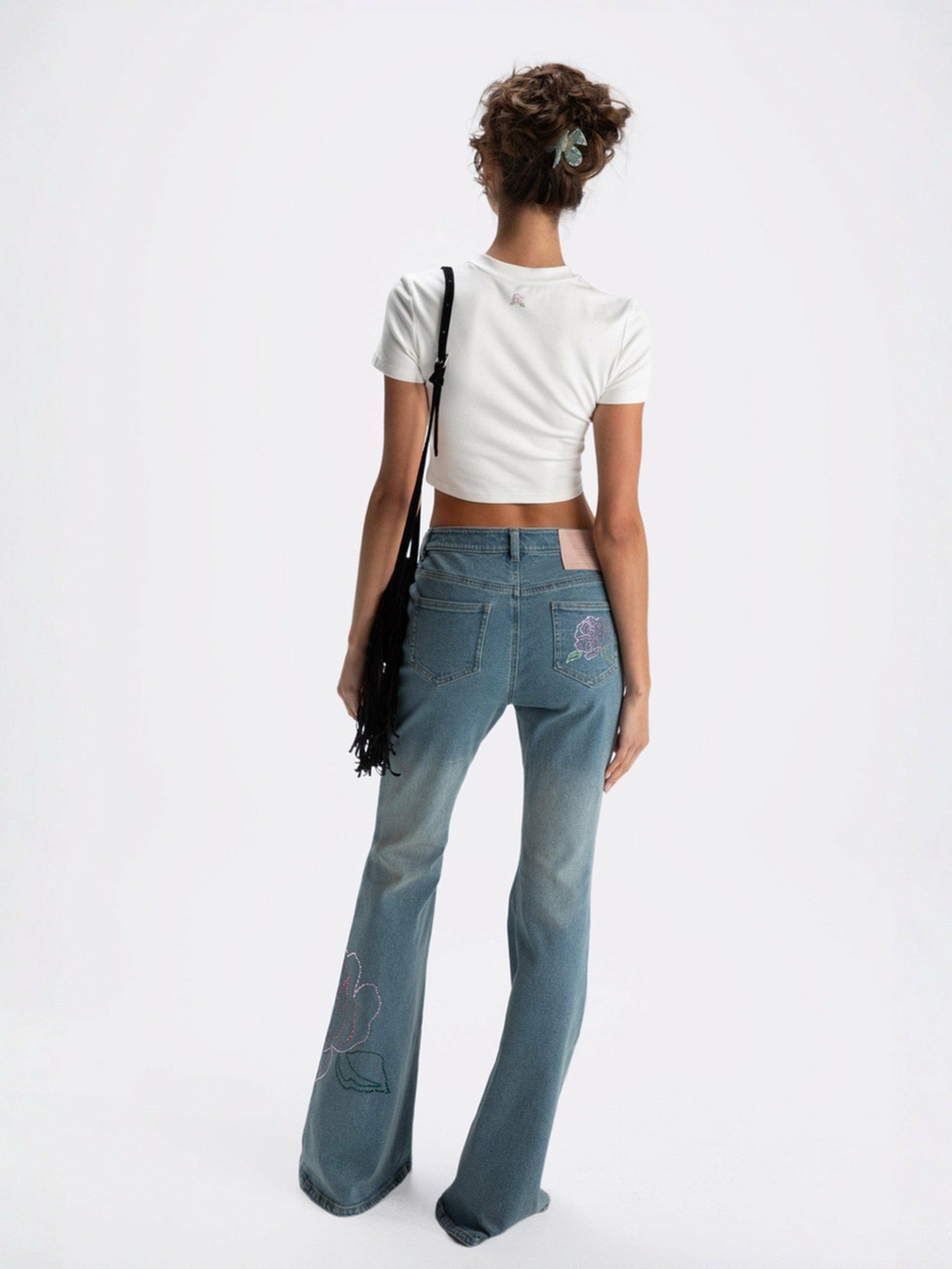 Elle Baby Tee: White Tee for Casual Luxury Daytime Outfit | Nana Jacqueline