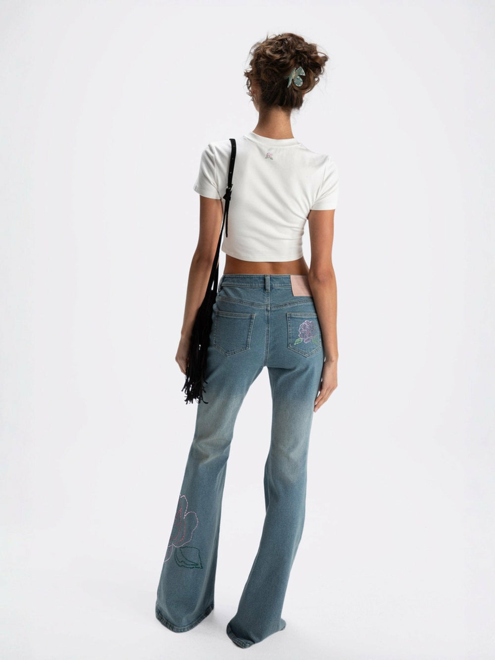 Elle Baby Tee: White Tee for Casual Luxury Daytime Outfit | Nana Jacqueline