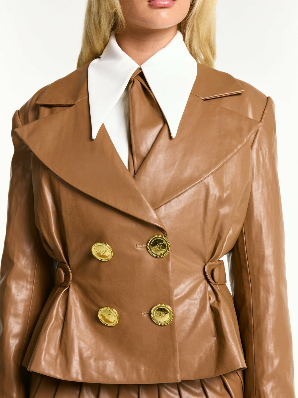 Gina Jacket: Brown Jacket for Date Night | Nana Jacqueline