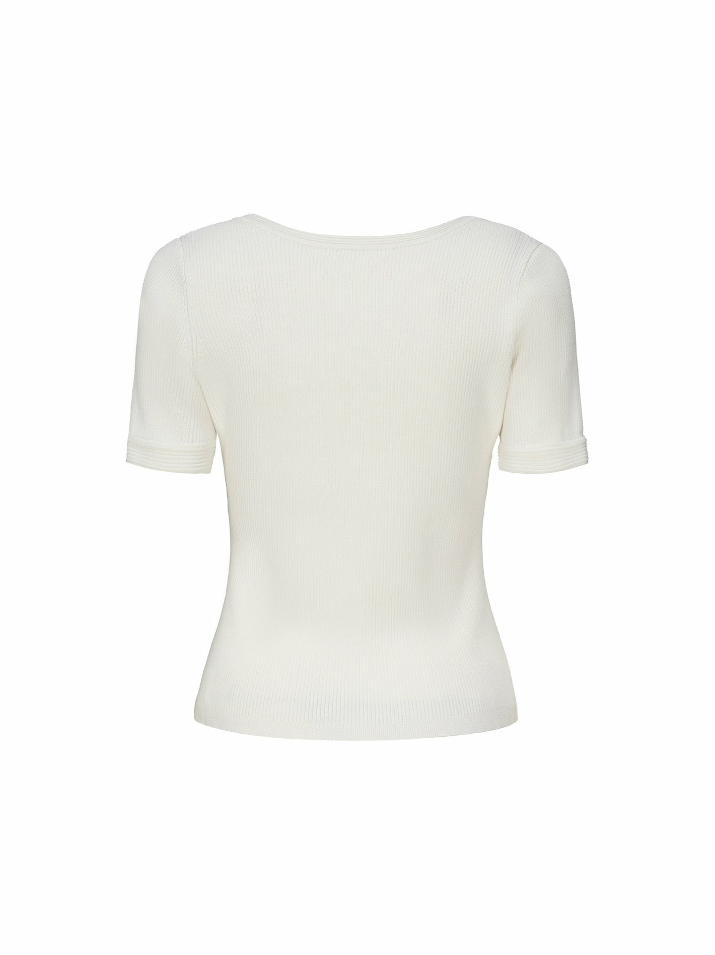 Gemma Top: White Knit Top for Brunch | Nana Jacqueline