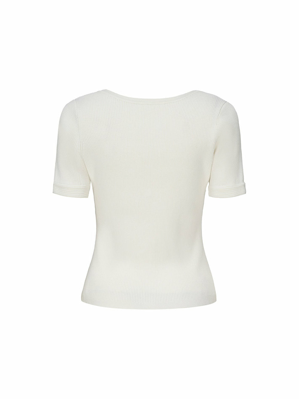 Gemma Top: White Knit Top for Brunch | Nana Jacqueline