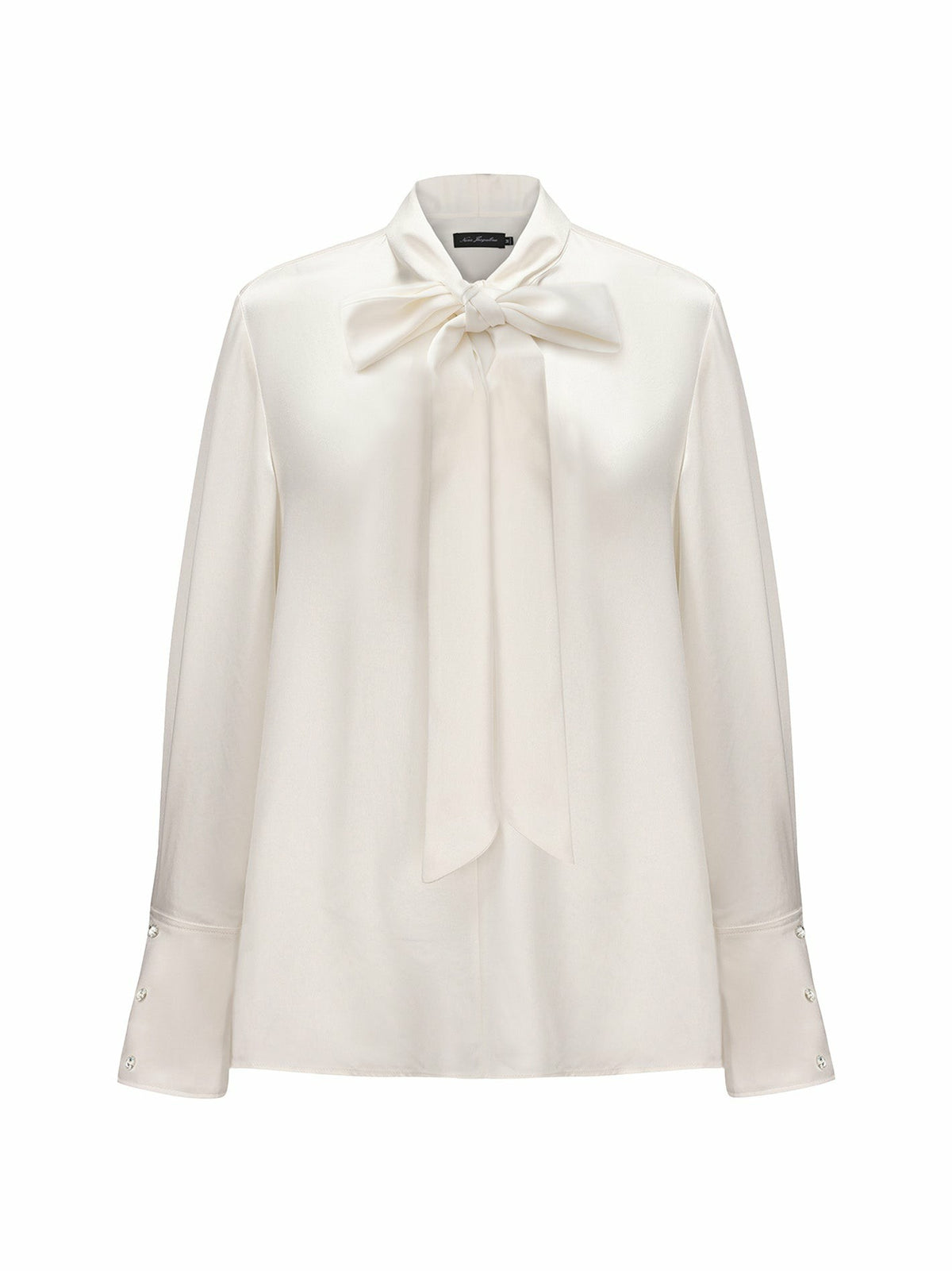 Louisa Top: White Satin Top for Brunch | Nana Jacqueline