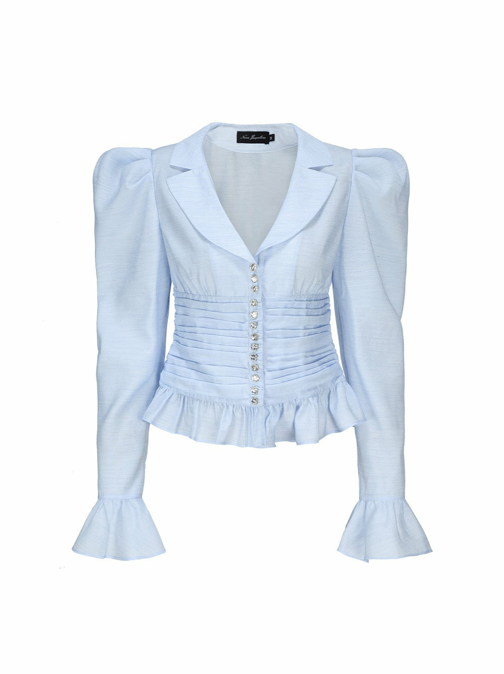 Emilia Top: Blue Top for Brunch | Nana Jacqueline