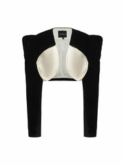 Wilma Velvet Jacket: Black Velvet Jacket for Cocktail Party | Nana Jacqueline