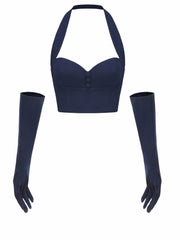 Anastasia Top: Blue Top for Date Night | Nana Jacqueline