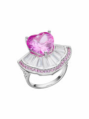 Emilia Heart Ring: Pink Ring for Gift Giving | Nana Jacqueline