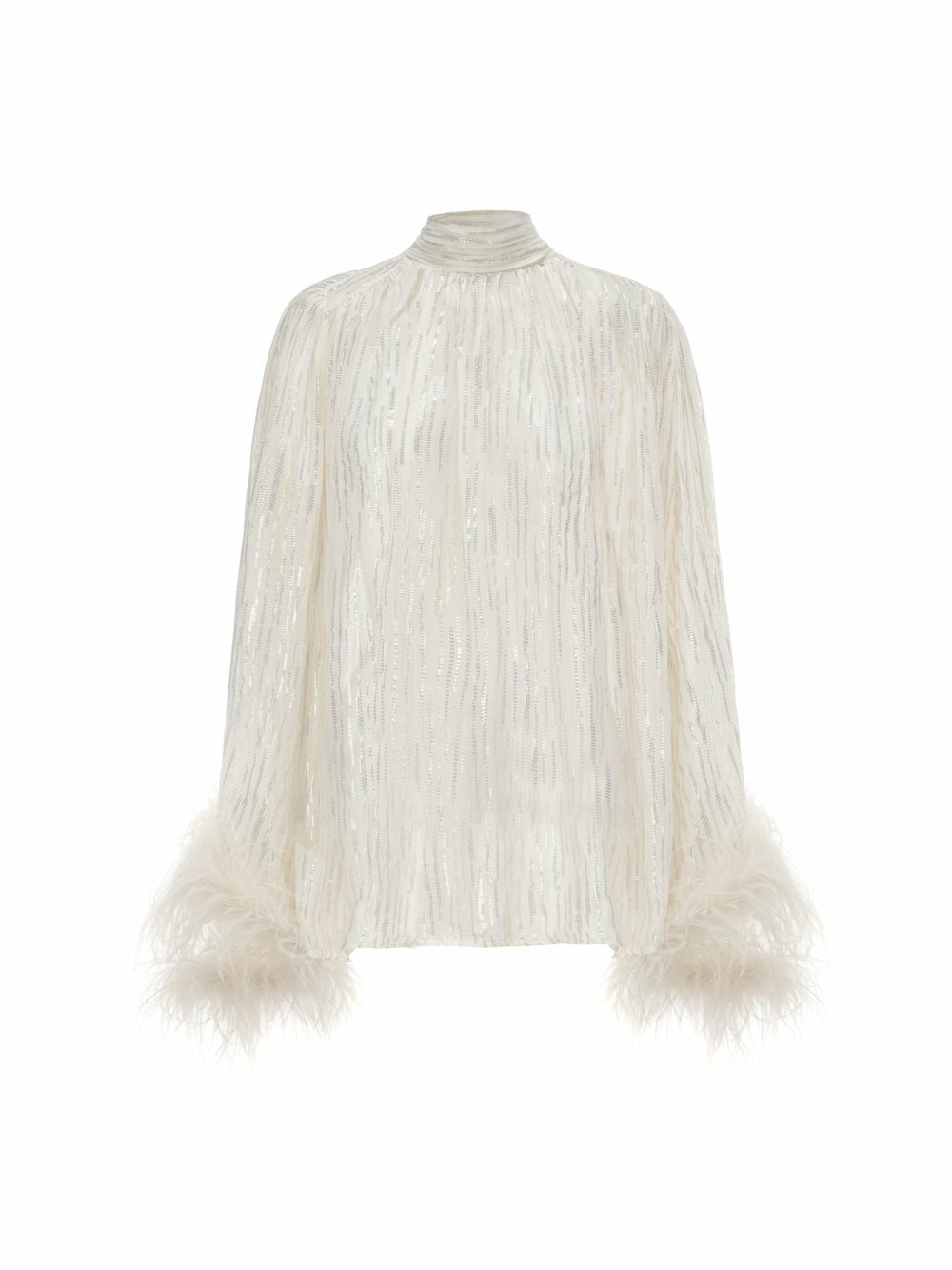 Keira Feather Top: White Top for Bachelorette Party | Nana Jacqueline
