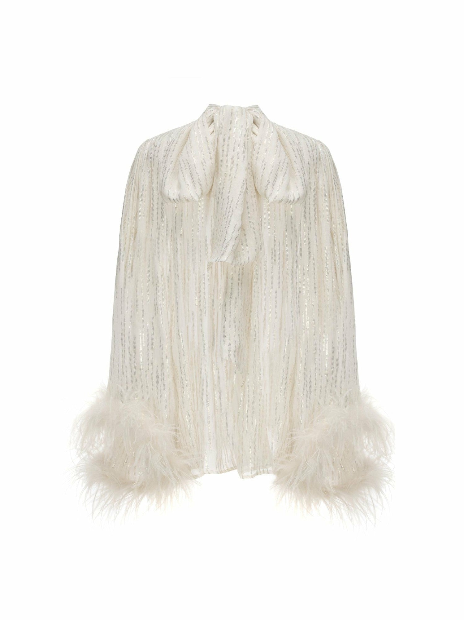 Keira Feather Top: White Top for Bachelorette Party | Nana Jacqueline