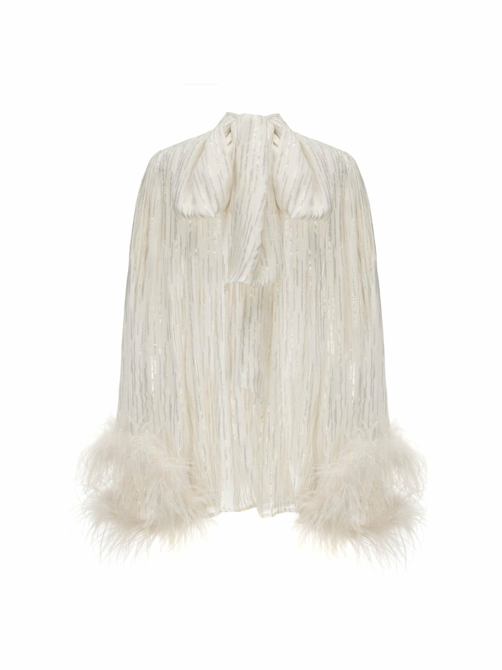 Keira Feather Top: White Top for Bachelorette Party | Nana Jacqueline