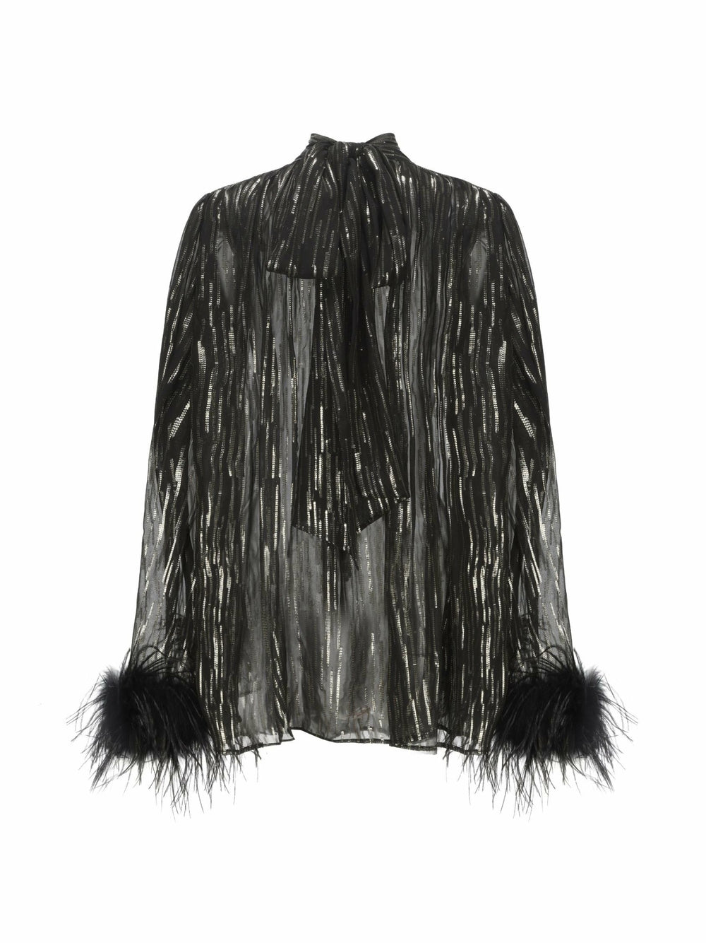 Keira Feather Top: Black Top for Girls' Night Out | Nana Jacqueline