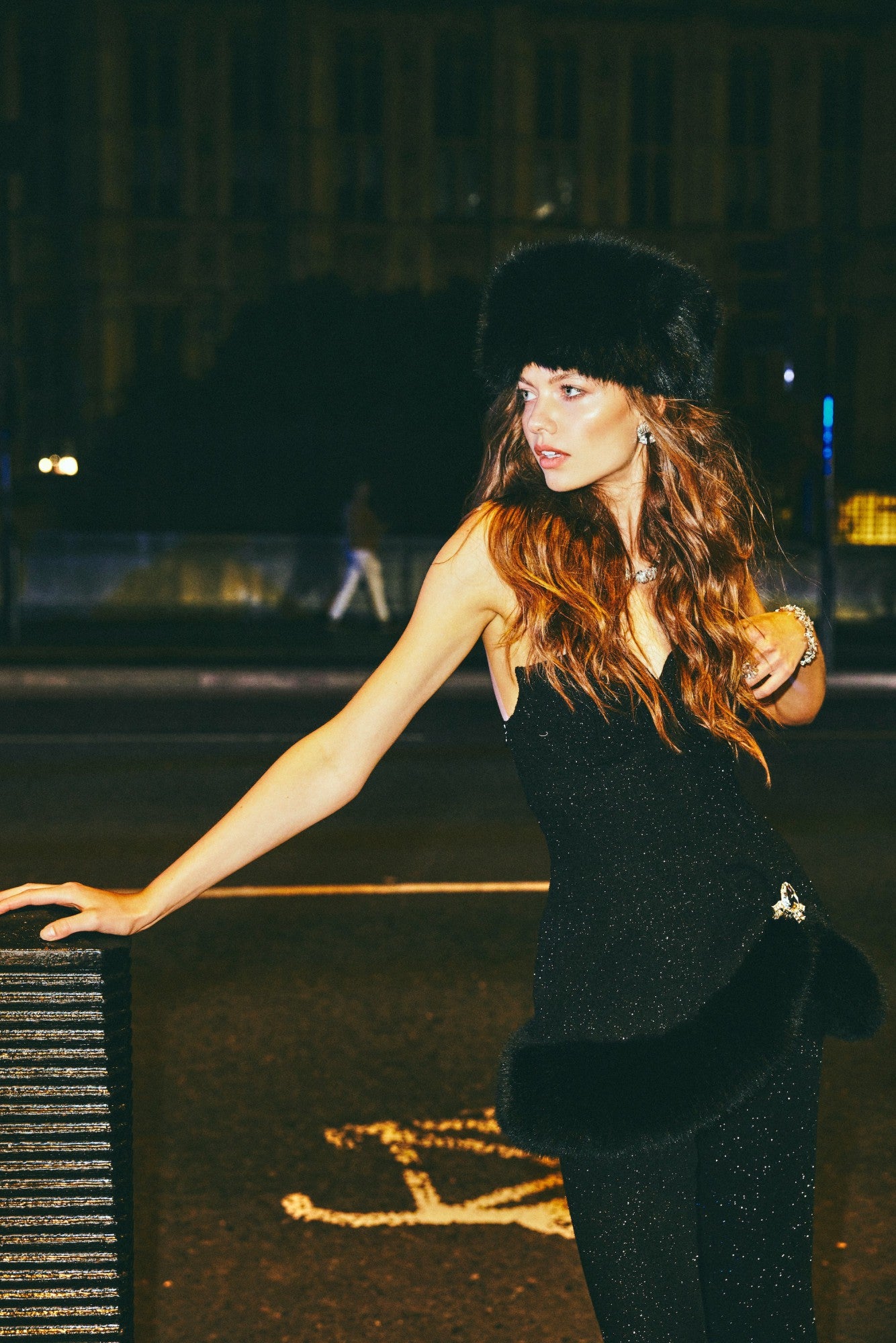 Alexandra Fur Top: Black Mini Dress for Cocktail Party | Nana Jacqueline