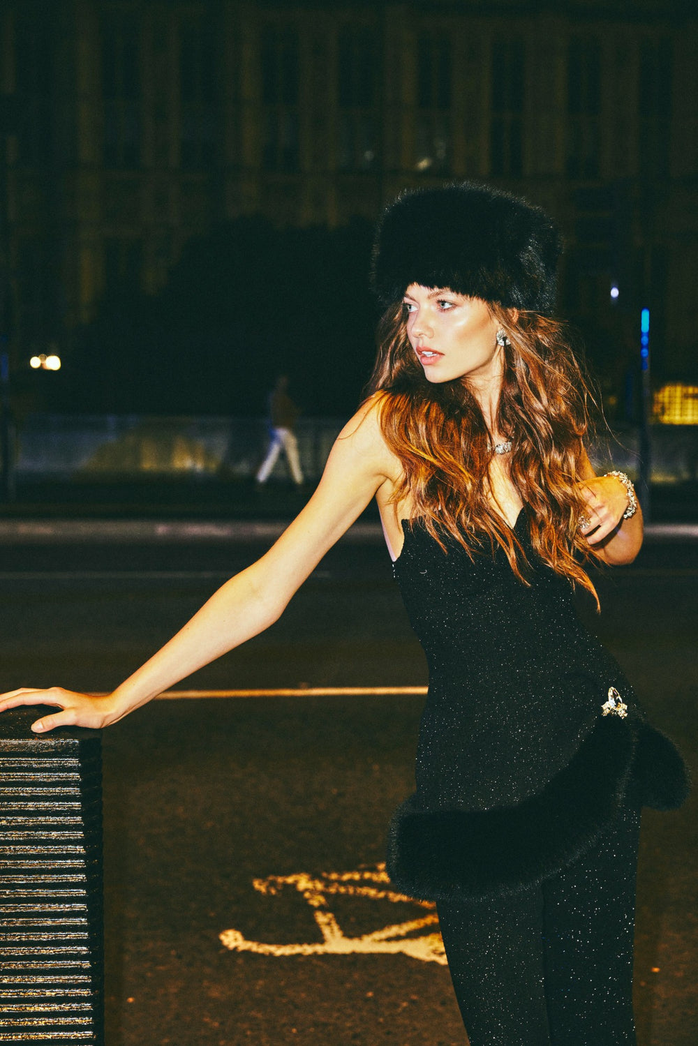 Alexandra Fur Top: Black Mini Dress for Cocktail Party | Nana Jacqueline