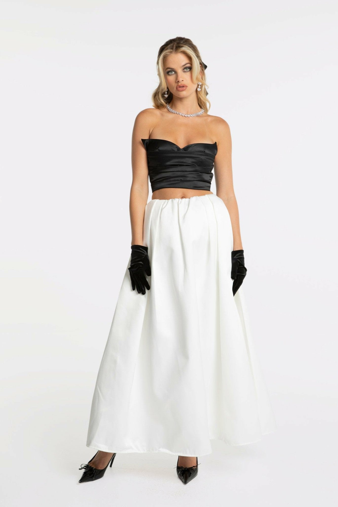 Sydney Top: Black Satin Top for Date Night | Nana Jacqueline