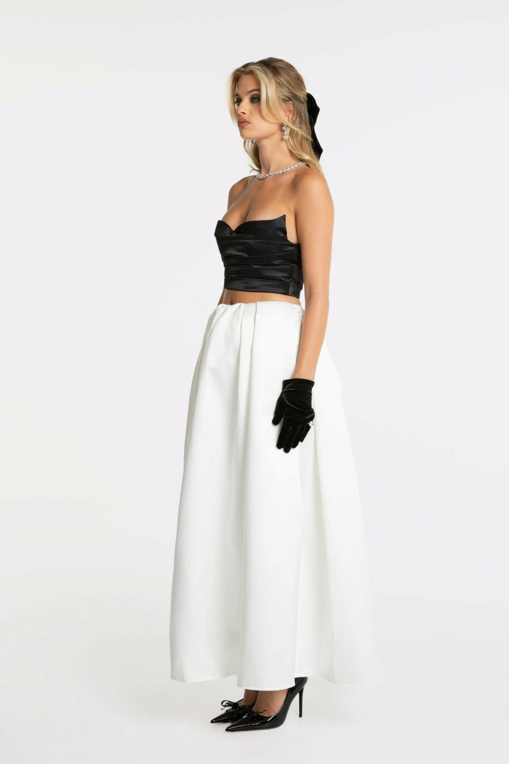 Sydney Top: Black Satin Top for Date Night | Nana Jacqueline