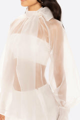 Evie Diamond Top: White Top for Bridal Shower | Nana Jacqueline