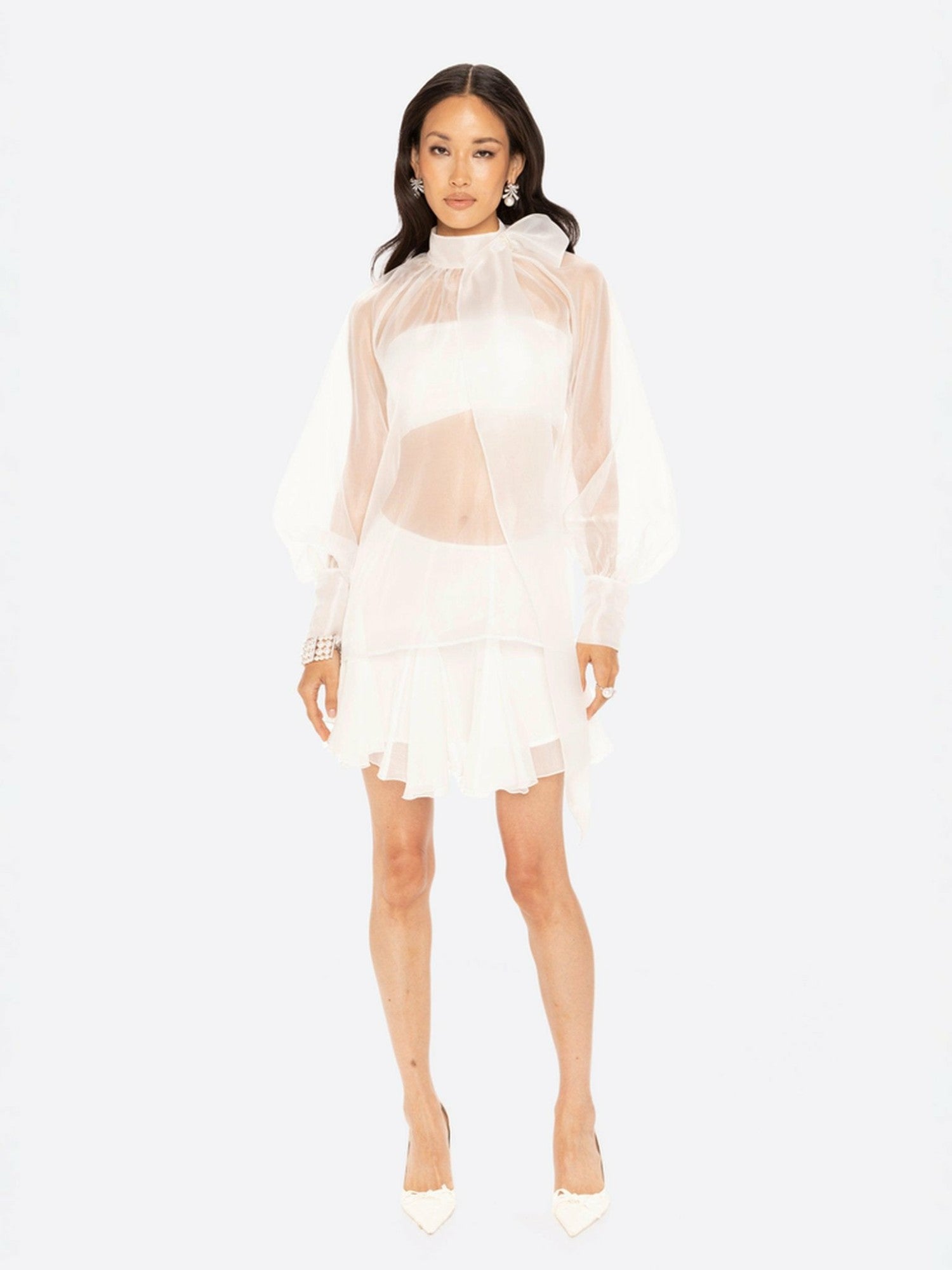 Evie Diamond Top: White Top for Bridal Shower | Nana Jacqueline