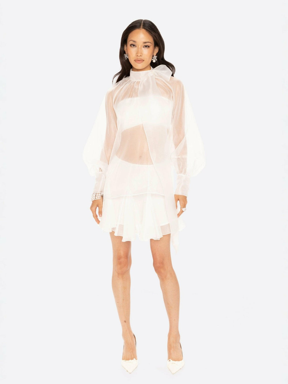 Evie Diamond Top: White Top for Bridal Shower | Nana Jacqueline