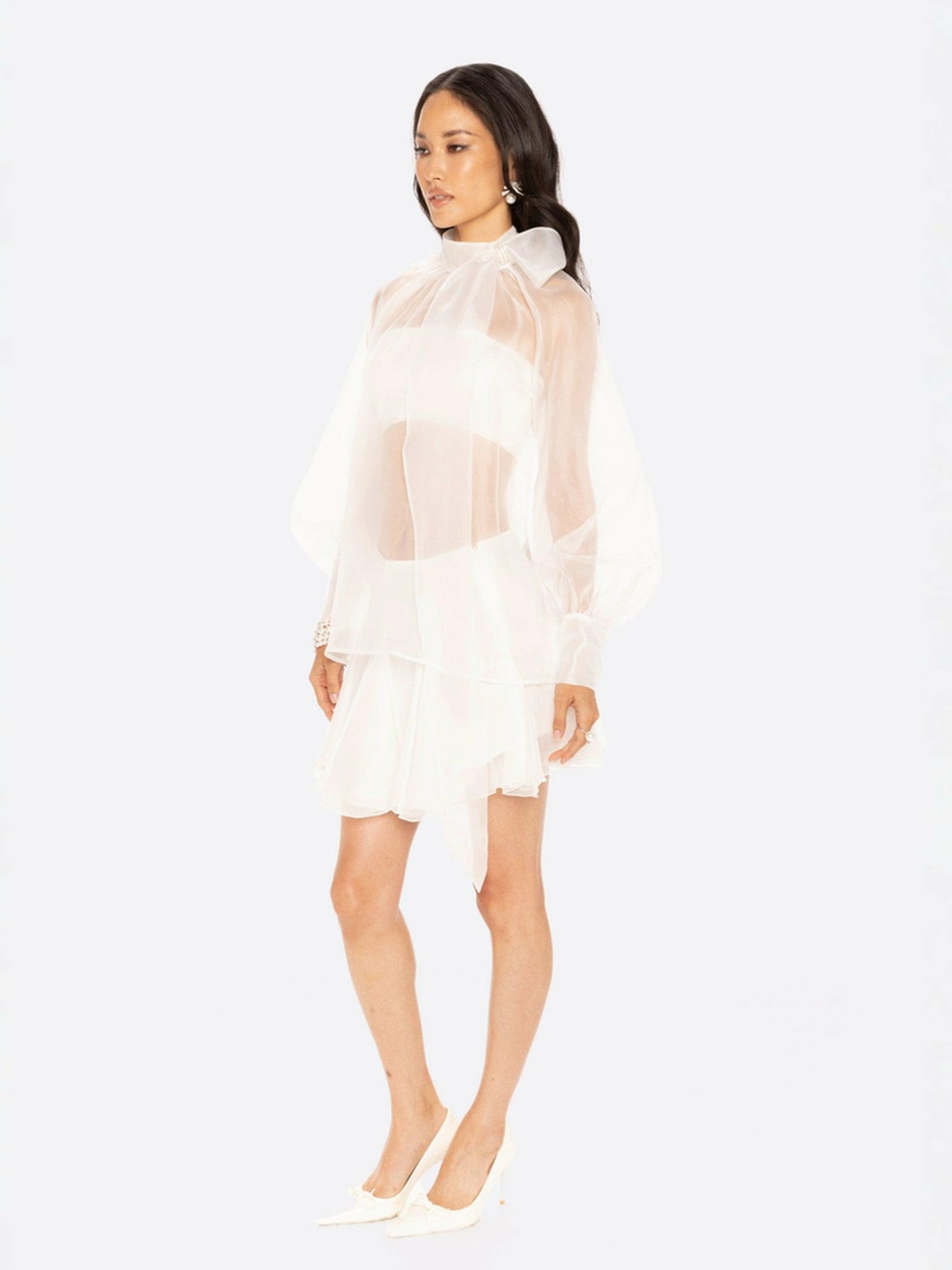 Evie Diamond Top: White Top for Bridal Shower | Nana Jacqueline